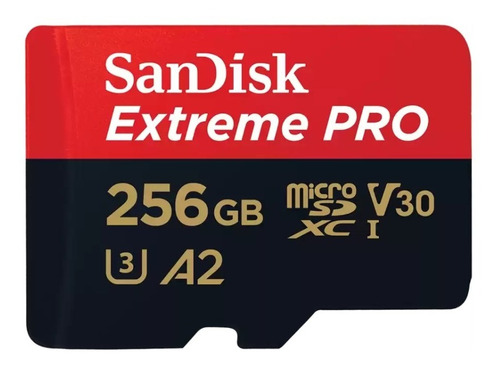 Memoria Microsd Sandisk Extreme Pro 256gb 200mb/s Velocidad