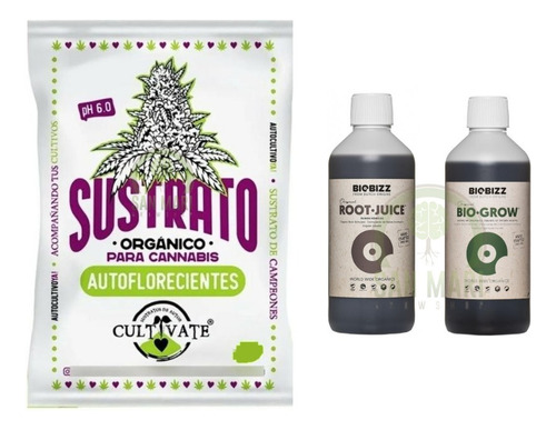 Cultivate  Auto 80 Lt. Biobizz Root Juice Bio Grow 500 Ml.