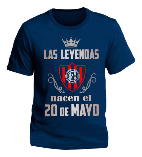 Remeras San Lorenzo Niño Cumpleaños Fecha Personalizada