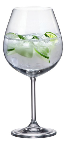 Colibri Ballon Juego De 6 Copas De Vidrio 650 Ml Color Blanco