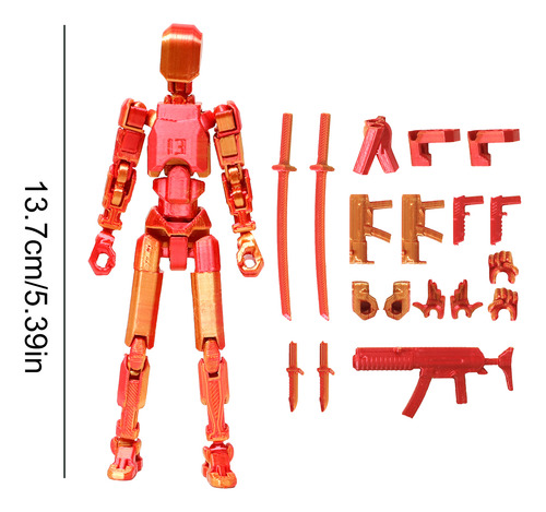 Figura Acción T13,juguetes Robot Multiarticulado Impreso3d