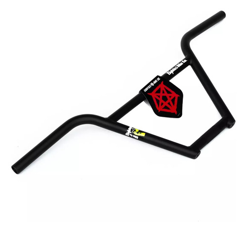 Manubrio Bicicleta Bmx Eighties Vol. 4 Bar Cromo 9.25 Black Color Negro