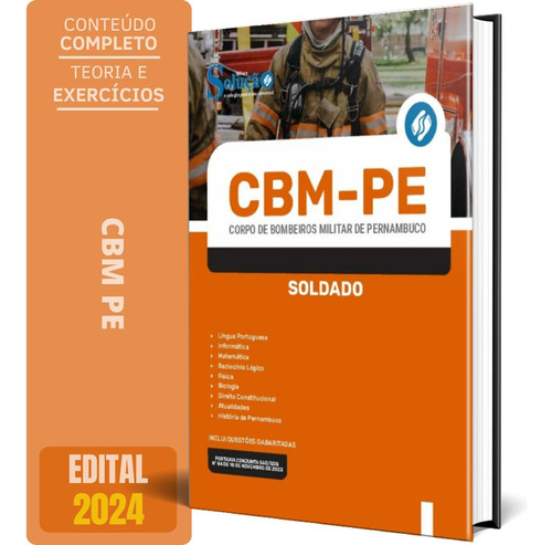 Apostila Concurso Cbm Pe 2024 - Soldado