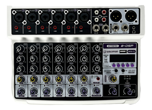 Mesa De Som 8 Canais Waldman St-8dsp St8dsp Oferta!