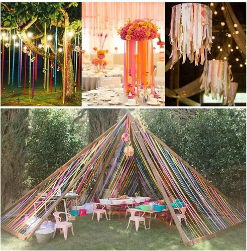 Banna Cinta De 4 Cm, 12 Rollos De 270 M, Cinta De Tela De Color Sólido Adecuada Para Envolver Regalos Día De San Valentín Boda Cumpleaños Fiesta Decoración Cabello Flor Costura Diy 12 Colores Mezcla