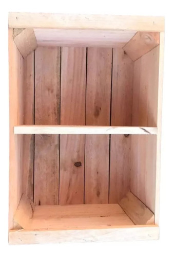 Cajón De Madera Con Estante