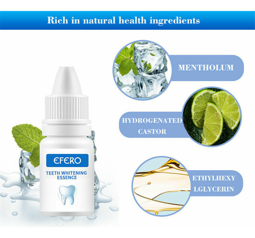 Esencia Blanqueadora Dental Efero Limpeza Higiene Oral Remov