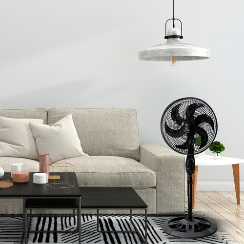 Ventilador Coluna Ajustável 6 Pás Silencioso Dormir Eco