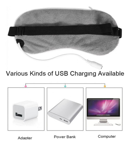 Máscara De Ojos Para Dormir Con Vapor, Calefacción Usb, Para
