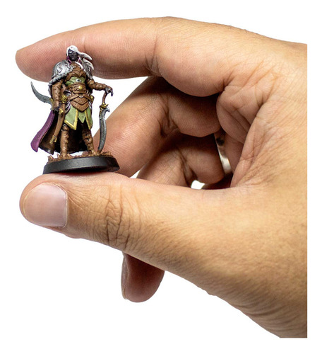 Levin, Drow Ranger - Miniatura Com Pintura Para Rpg