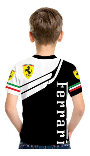 Camiseta Ferrari Racing Marca Moda Niño Entrega Gratis 
