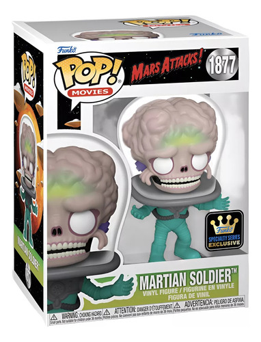 Funko Pop 1877 Mars Attacks Martian Soldier Specialty Series