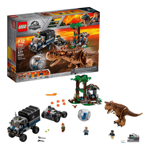 Kit De Construcción Lego Carnotaurus Gyrosphere Escapar