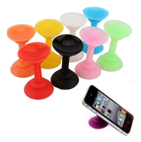 Suporte De Silicone Com Ventosa Para Smartphone