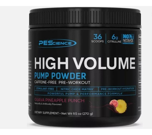 Pescience High Volume Pump Pre Entreno Non Stim 18 Servs Sabor Guava Pineapple Punch
