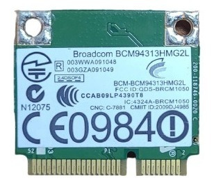 Mini Pci Wifi Wireless Notebook Broadcom Bcm94313hmg2l (Usado)
