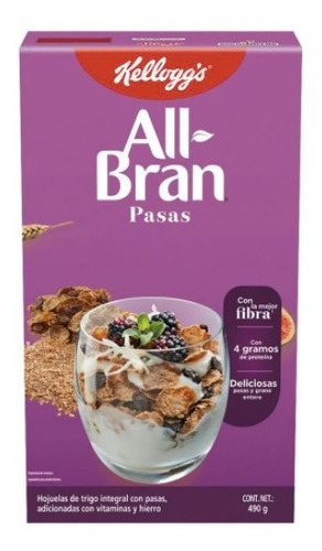 Cereal All Bran Pasas Kellogg's 490 Gr D