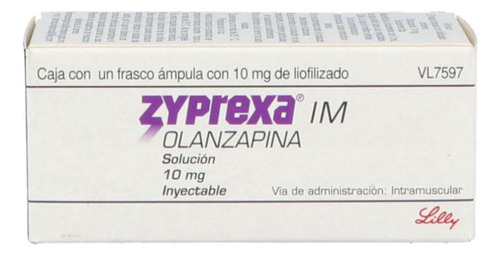 Zyprexa Im 10 Mg Caja Con Un Frasco Ámpula De Liofilizado