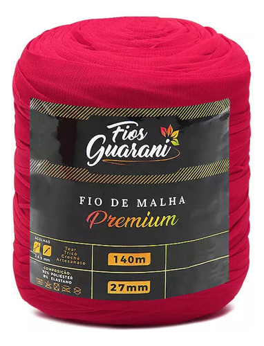 Fio De Malha Premium Guarani 140mts 200g Crochê Tricô Cor 19- Pink