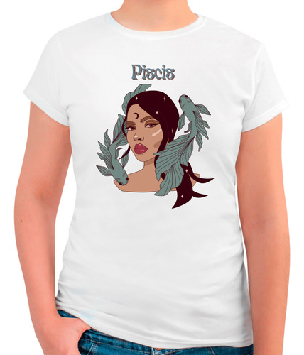 Playera Mujer Signo Zodiacal Piscis -zodiaco Piscis