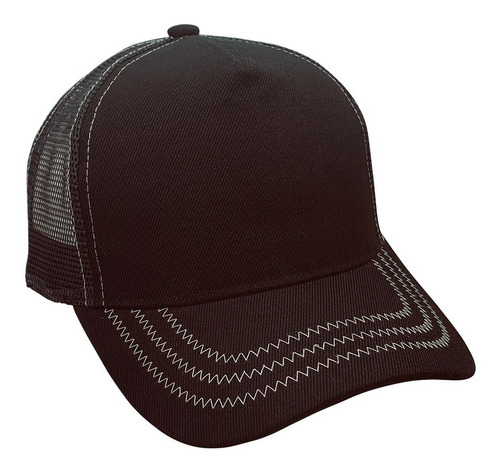 Gorras Trucker Camioneras Con Frente De Tela Hilo En Contraste Tipo Goorin Sin Parche