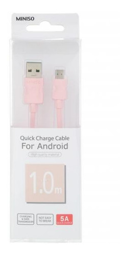 Cable De Carga Rapida Micro Usb A Usb 1m Miniso