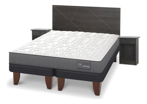 Cama Europea Gris