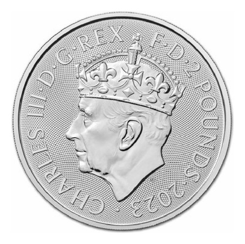 Onza Troy De Plata Pureza .999 Britannia Coronacion 2023 (Usado)