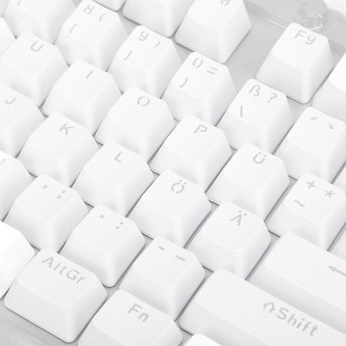 Teclas Translúcidas Alemãs, Teclado Minimalista De 108 Tecla