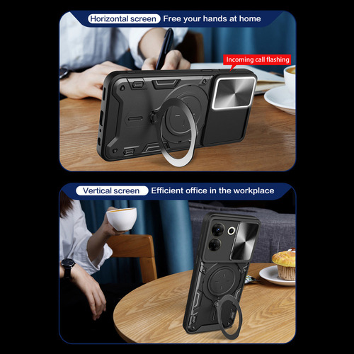 Jidihu Capa Para Tecno Camon 20 Pro 5g Slide Tem Vidro