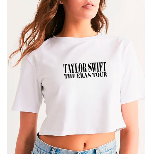 Cro Top Para Damas Estampada Diseño Taylor Swift Eras Tour