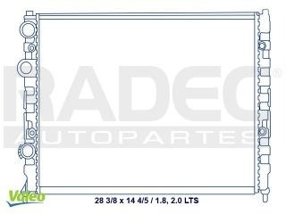 Radiador Volkswagen Passat 1996-1997-1998 V6 2.8lts Estandar