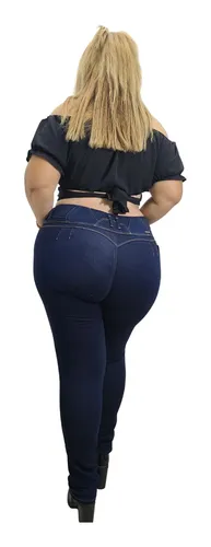 Pantal n Colombiano Rojo Romance Jeans Tallas Extras Curvy