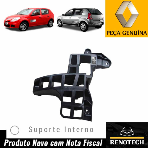 Suporte Interno Traseiro Dir Parachoque Sandero 8200735455