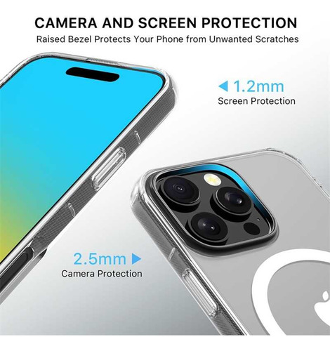 . Funda Mybat Savvy Para iPhone 16 Pro Max - Transparente
