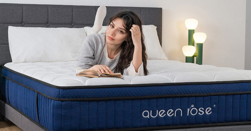 Colchón Queenrose Queen Size De Lujo Con Resortes + Espuma