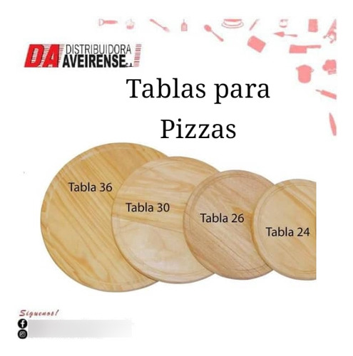 Tablas Para Pizzas