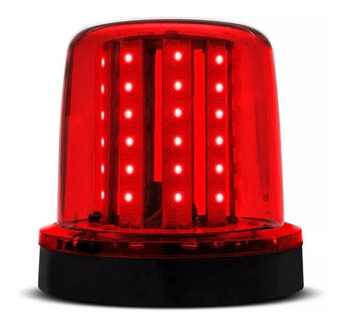 Giroled Giroflex 10w 12/24v 54 Leds Vermelho