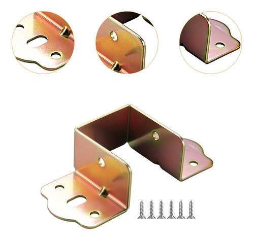 Soporte De Riel De Cama De 4 Piezas Bisagra De Cama 40 Mm