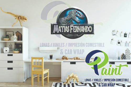 Cuadro Decorativo Jurassic World Personalizado