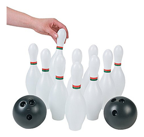 Juego De Bolos Para Niños, 10 Bolos De Plástico Y 2 Bolas, J