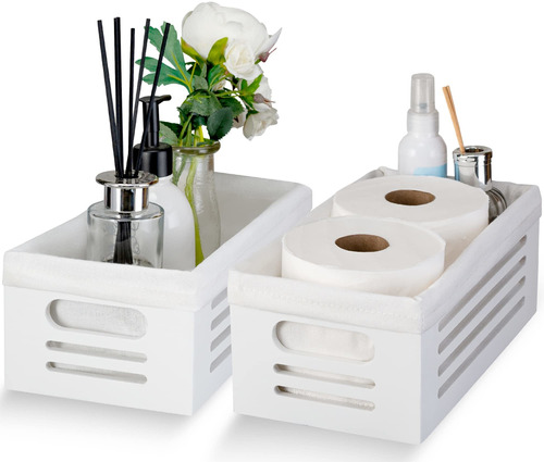 Caja De Decoración De Baño Blanca Para Tanque De Inod...