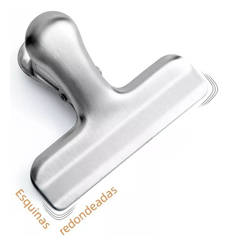 Clips De Acero Inoxidable Bolsas Comida Clips Sellado 10pcs
