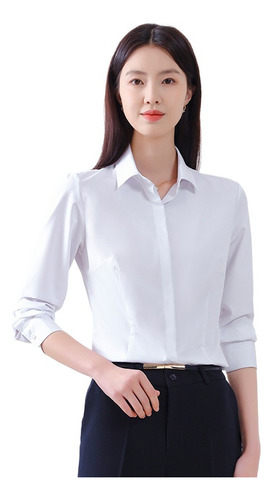 Camisa Fibra De Bambú Refrescado Formal Linda Para Mujeres