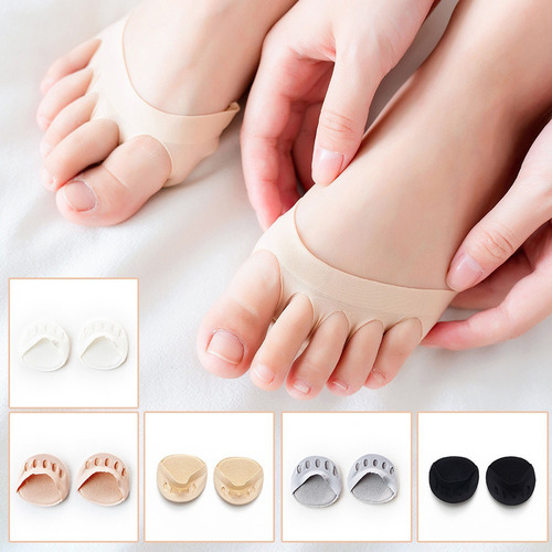 A Cinco Dedos De Los Pies Del Antepié Almohadillas For