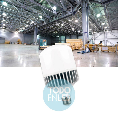 Imagen 2 de 6 de Lampara Led Galponera Highpower 100 Watt E40 Luz Dia