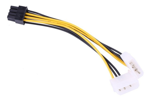 Cable De Poder 2 Molex 4 Pines A Pci-express De  8 Pin