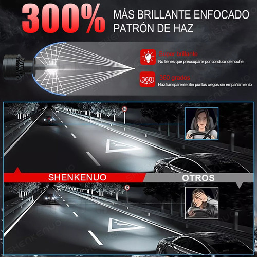 Cd H1 Kit De Focos Led Para Dodge Ram 700 16-19 Luz Alta Y
