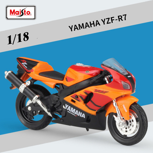 Maisto Yamaha Yzf R6 Miniatura Metal Moto Carreras 1/18