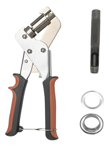 Kit De Herramientas De Alicates Para Ojales, Plata 100pcs